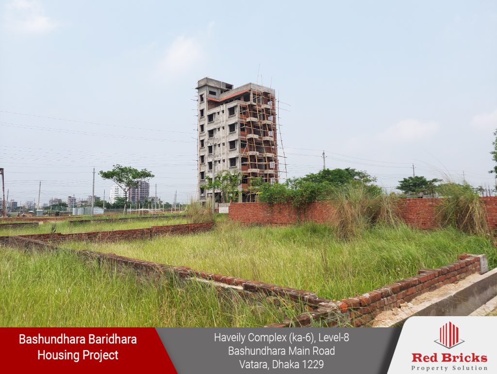 South facing 4 katha plot for sale in L block at Bashundhara R/A