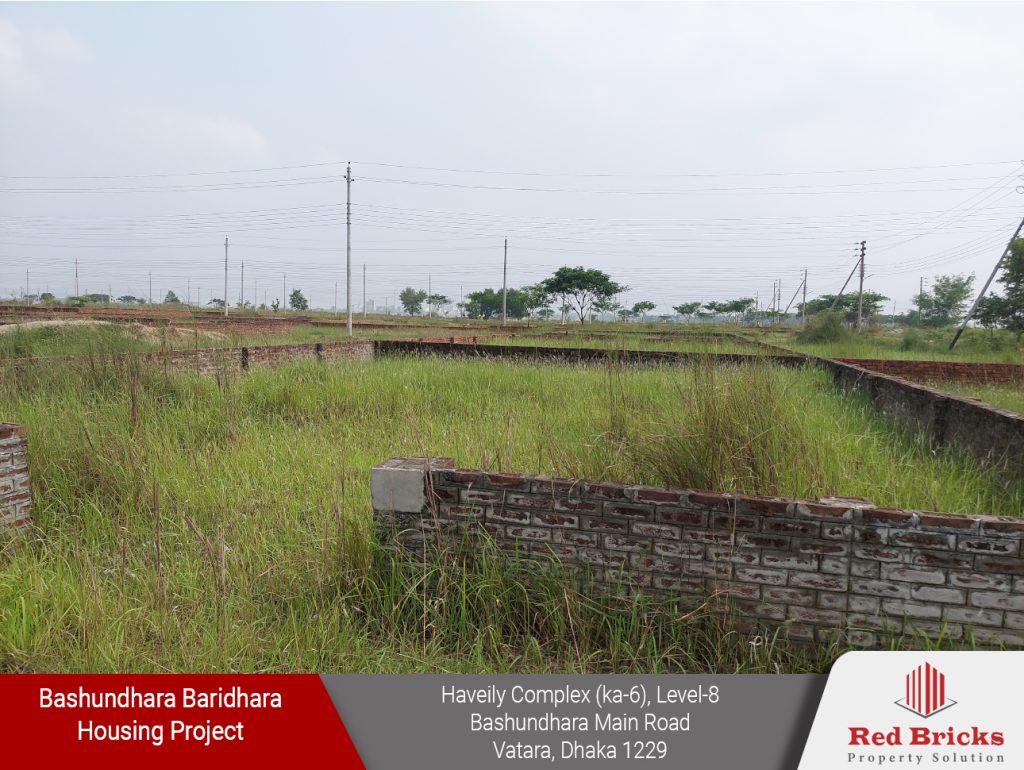 South Facing 6 Katha plot sale in P block-Bashundhara Residential Area